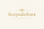KeepsakeKnot Logo Ivory Background